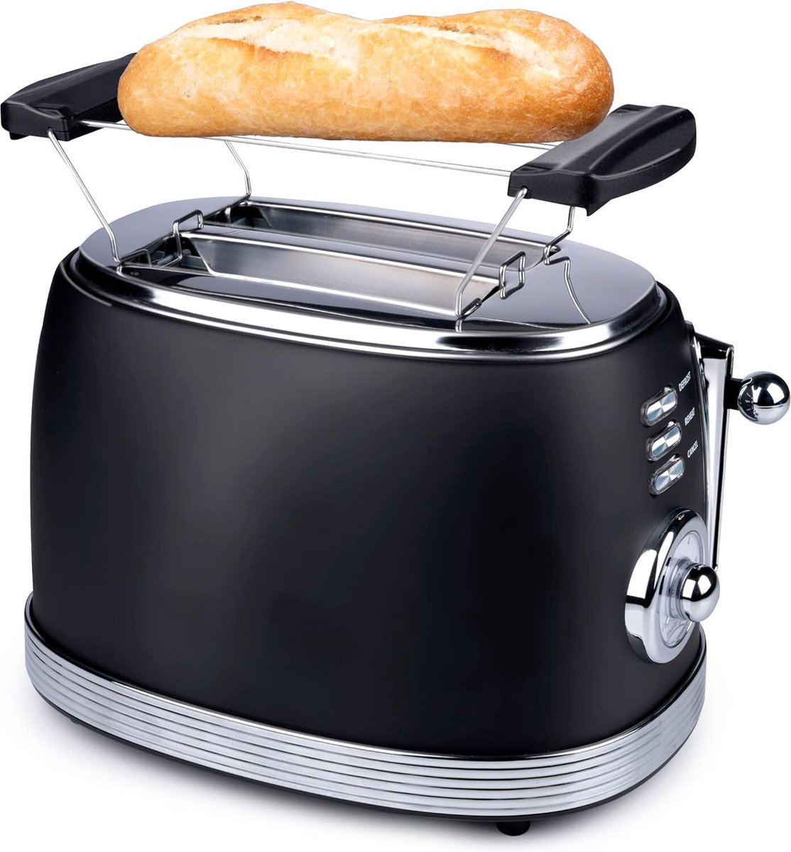 Lexium Broodrooster met tostiklemmen - Broodroosters - Toaster - Berde sleuven - Meedere standen en instelbare warmteniveaus
