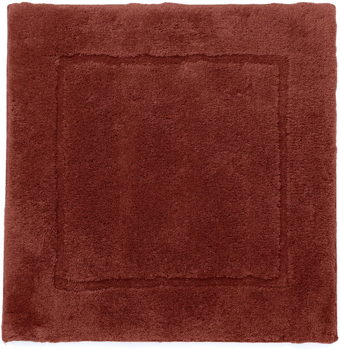 Casilin WC-mat Antislip Orlando - 60x60cm - Vierkante Badmat - Waterabsorberend - Wasbaar en Sneldrogend - Acryl - Oranje