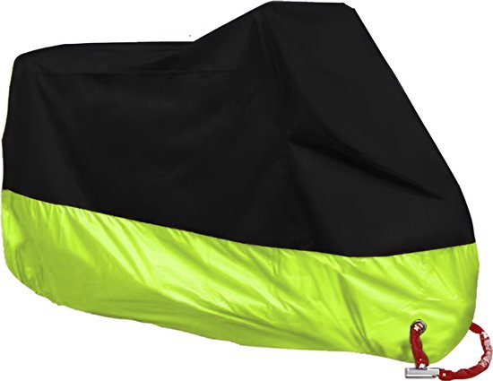 E-shop4u® - Motorhoes - Scooterhoes - Beschermhoes - Motorfiets hoes Waterdicht Buiten - Motor Hoes - Motorhoes Waterdicht - Fietshoes - 2 Fietsen- UV-Bescherming - - Maat 3XL - Fluorescerend Groen
