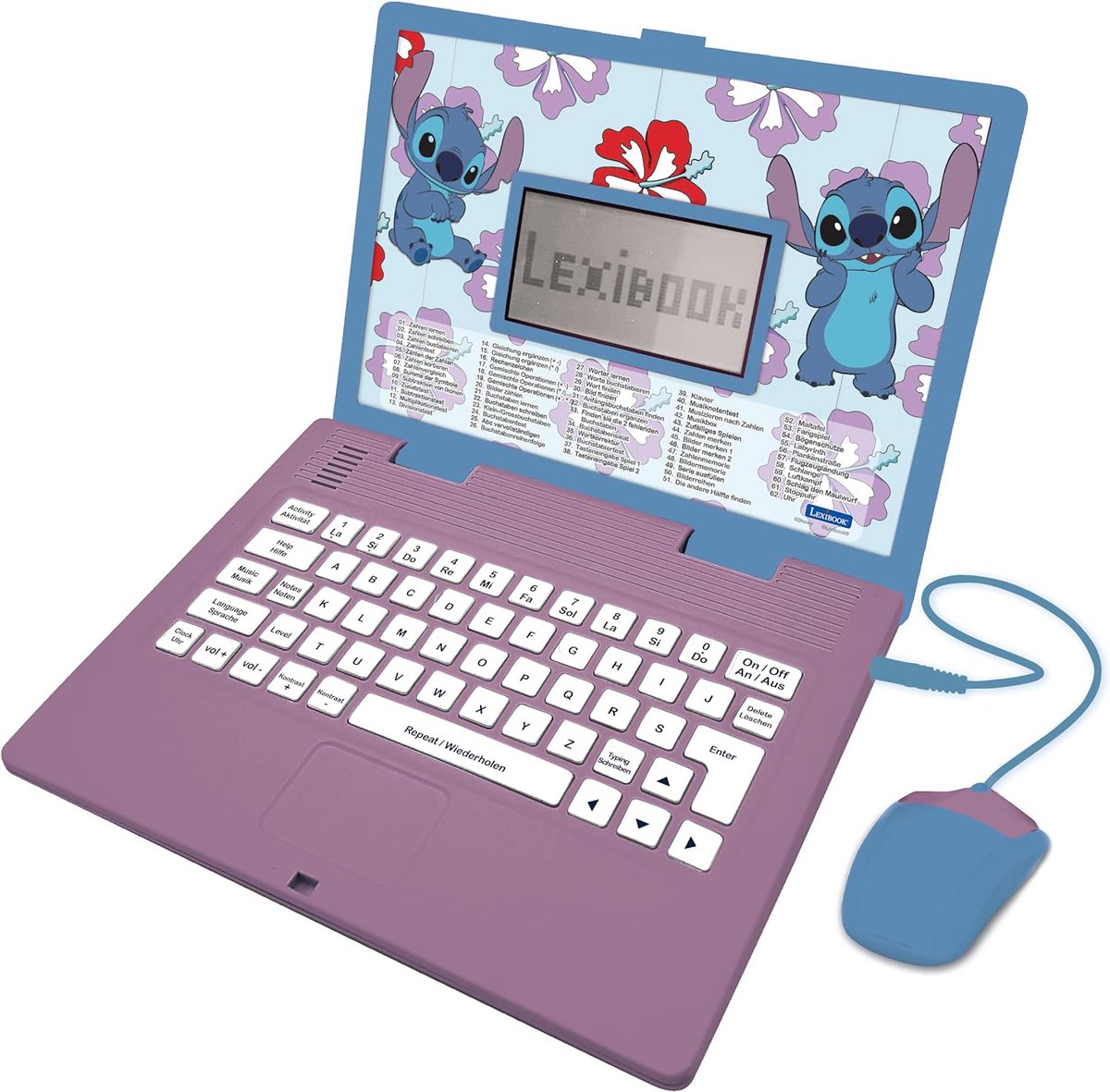Stitch tweetalig pratende educatieve laptop - 124 activiteiten in het Engels en Duits