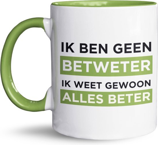Ik Ben Niet Koppig Alleen Een Beetje Eigenwijs Mok – Grappige Ik Ben Niet Koppig Alleen Een Beetje Eigenwijs Mok – Grappige