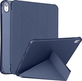 Tablet Hoes geschikt voor iPad Hoes 10e generatie (2022) 10.9 inch - iPad A16 Hoes (2025) 11 inch - Blauw