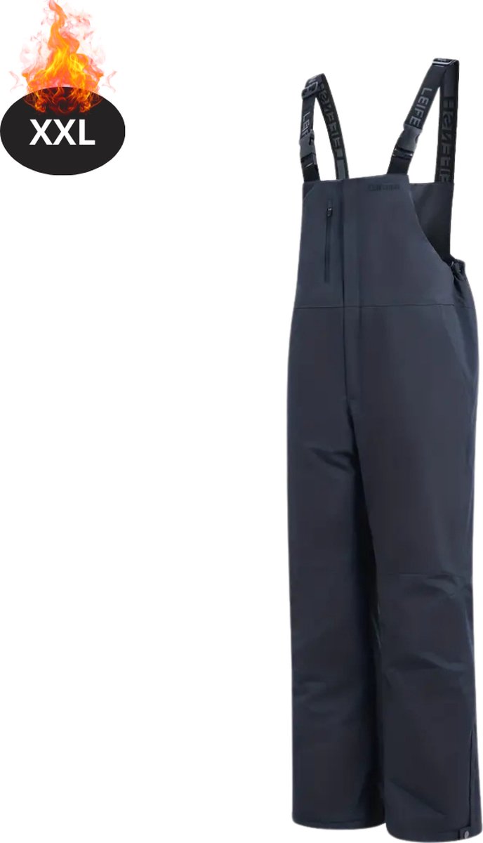 Livano Skibroek Skipak Snowboard Broek Winterbroek Sneeuwbroek Heren Wintersport Donkergrijs