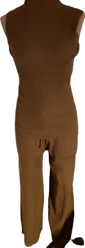 CAMEL - 'SIENNA LONG' - LINNEN 3 PIECE PANTS BLOUSE SET - - Fashion Boutique