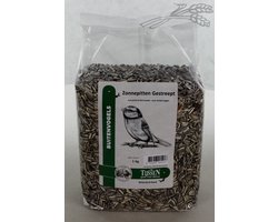 Tijssen goed voor Dieren - Buitenvogels - Zonnepitten Gestreept - 1 kg - 1ST