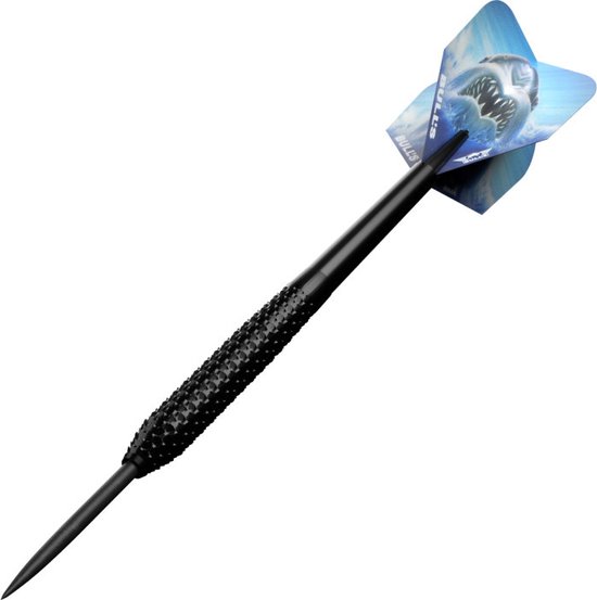 Bull's Shark Pro Black Darts - 90% Tungsten, 22 Gram Steel Tip
