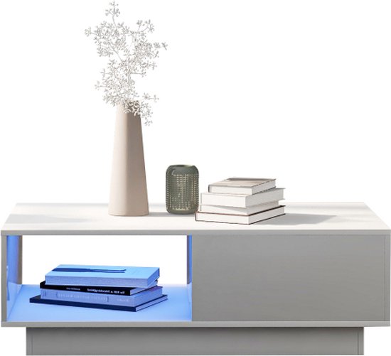 Salontafel Betonlook Rond Dun Stalen Poot - Lok Living Salontafel Betonlook Rond Dun Stalen Poot - Lok Living