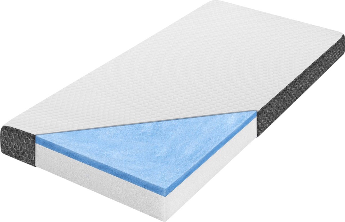 Densi - Topmatras - Topdek Matras - 180x200 cm - 7cm dik - Matras Topper - Traagschuim - Afritsbare en wasbare hoes - Premium hotelkwaliteit - 60 dagen proefslapen