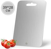 Planche à découper Twenty4seven® 100% titane - Planche à découper en acier inoxydable - 39x28CM - Planches à découper - Passe au lave-vaisselle