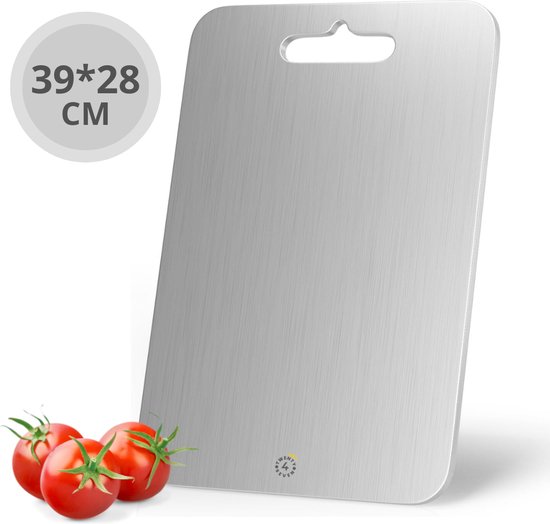 Snijplank van 100% titanium voor keuken, dubbelzijdig