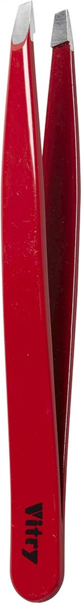 Goedkoopste Vitry Professioneel Pincet Roestvrij Staal Bias Bek Kleur 9 cm (Kleur Bordeaux