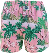 DEAL heren wijde boxershort flamingo roze 192274