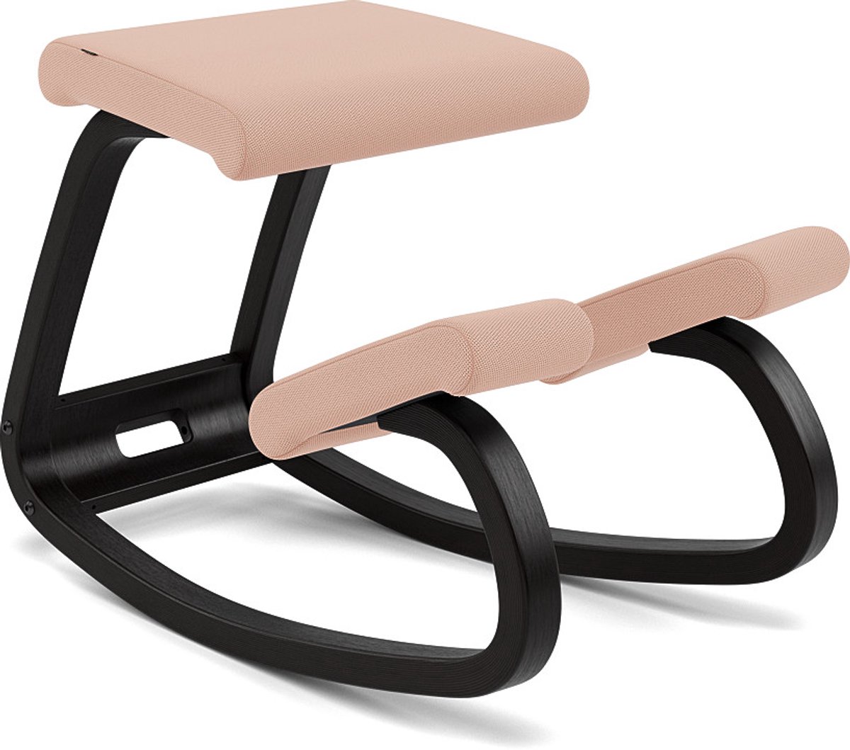 Varier Variable balans kniestoel Zalmroze/Zwart Tonal