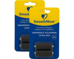 SmoothMove Extra grof Navullingen Elektrische Voetvijl – Rollers compatibel met Scholl Velvet Smooth – 2x2 stuks