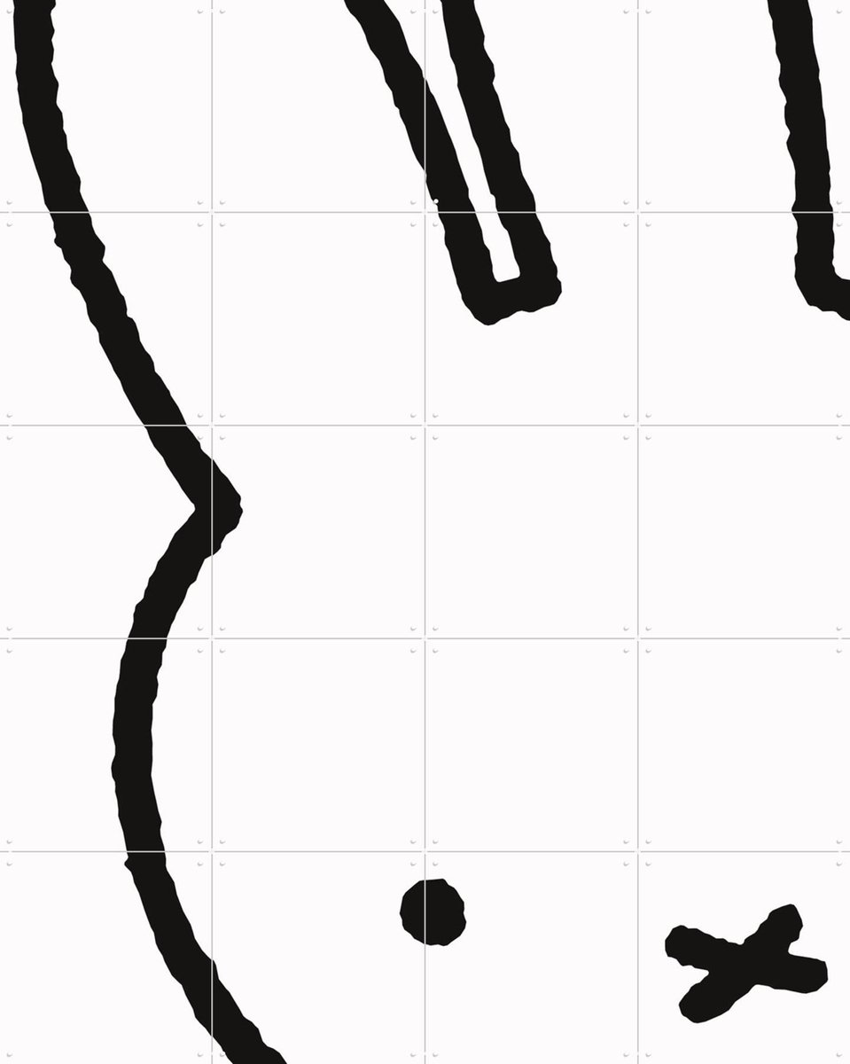 IXXI Nijntje Kiekeboe, Nijntje - 80 x 100 cm - Gratis ophangtool - Grote wanddecoratie en posters - Illustraties, Fantasierijk, Speels, Minimalisme