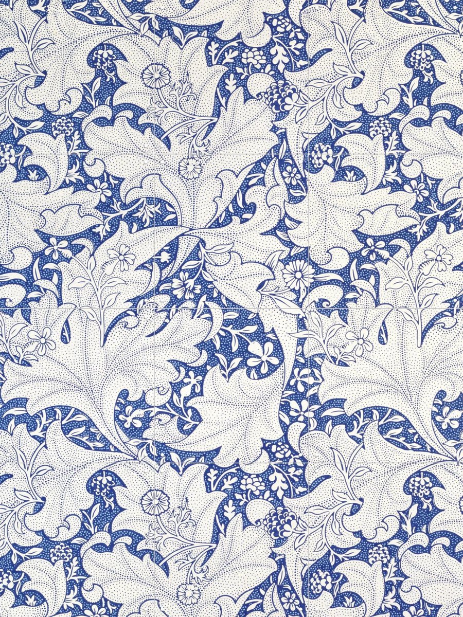 IXXI Wallflower, William Morris & Victoria and Albert Museum - 60 x 80 cm - Gratis ophangtool - Grote wanddecoratie en posters - Art Nouveau