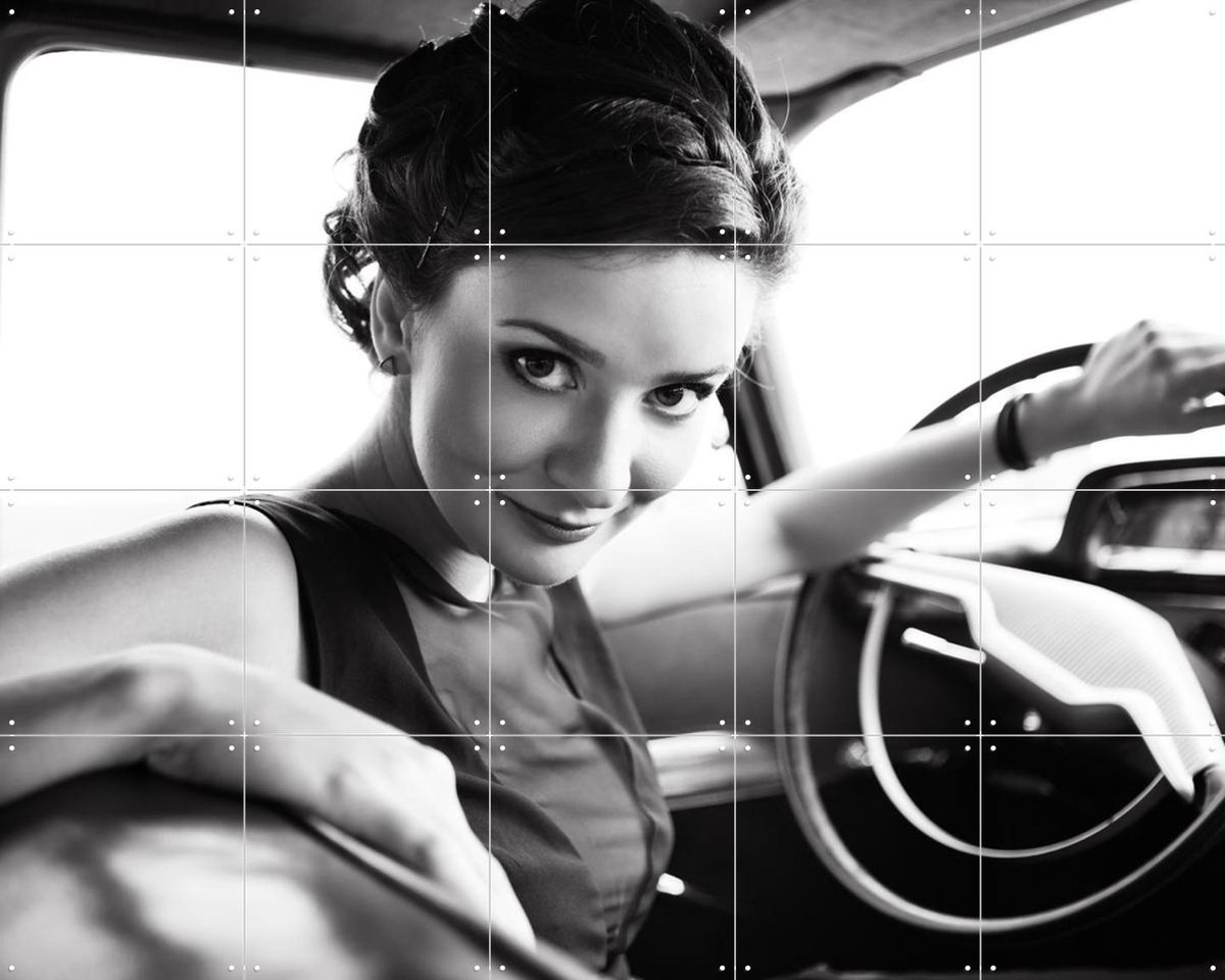 IXXI Drive, Various - 100 x 80 cm - Gratis ophangtool - Grote wanddecoratie en posters - Retro, Vintage, Fotografie, Klassiek, Slaapkamer, Woonkamer