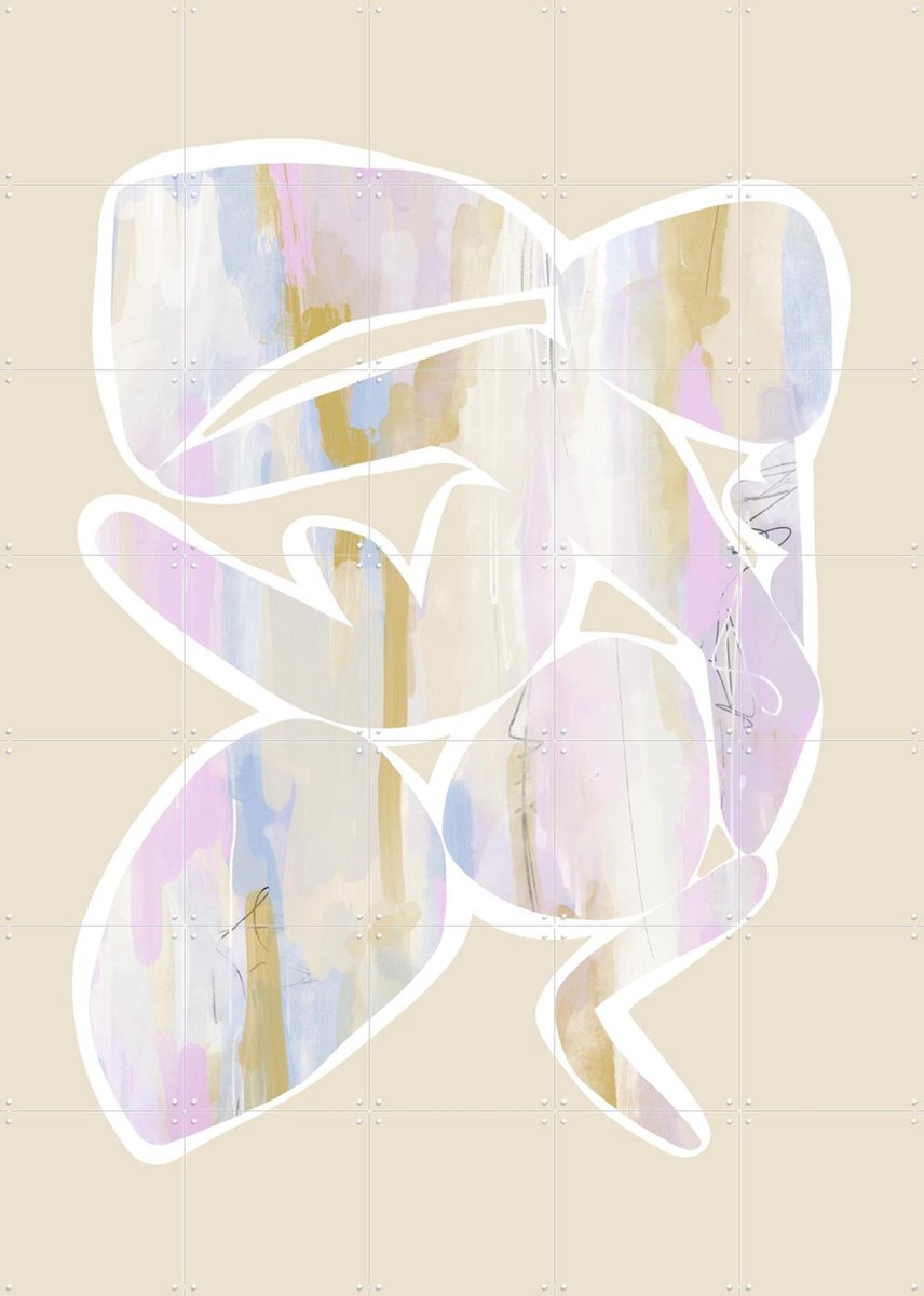 IXXI Botanical Shapes I, Bohomadic Studio - 100 x 140 cm - Gratis ophangtool - Grote wanddecoratie en posters - Illustraties, Abstract, Digitale