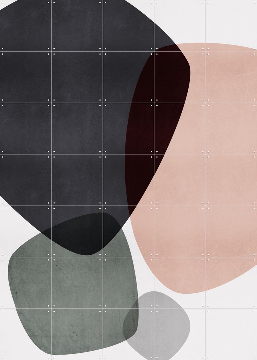 IXXI Graphic 205, Mareike Böhmer - 100 x 140 cm - Gratis ophangtool - Grote wanddecoratie en posters - Abstract, Grafisch Ontwerp, Geometrische Kunst