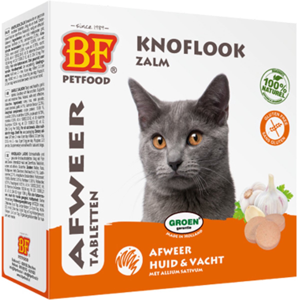 BF®Petfood Kat Knoflooktabletten - Naturel - 2 x 100 stuks