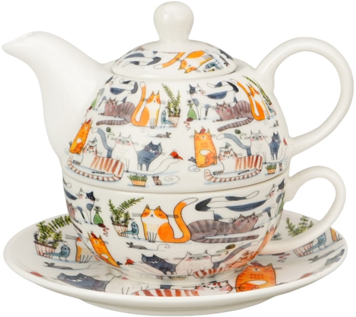 Duo Gifts - Tea for one set - Cadeau katten - Theeset