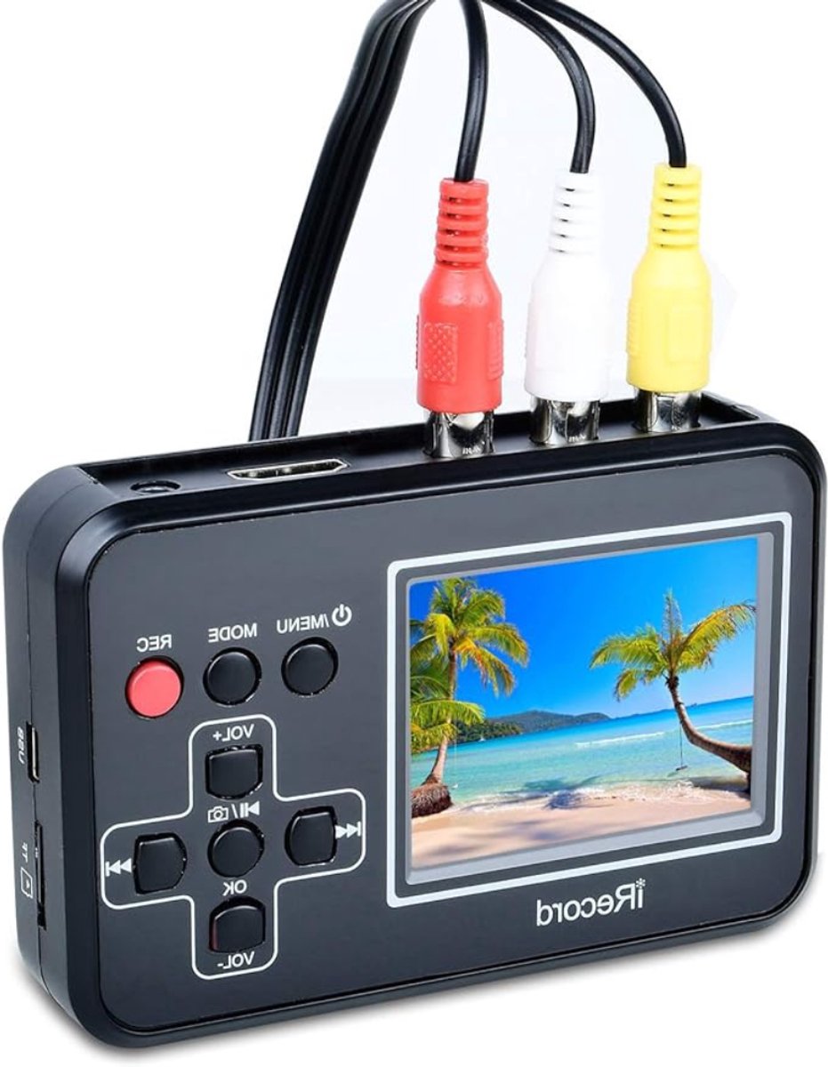 Multifunctionele VHS Recorder – Videorecorder – Hi8 Camcorder – HDMI – Eenvoudig in Gebruik – Direct op Geheugenkaart – Zwart