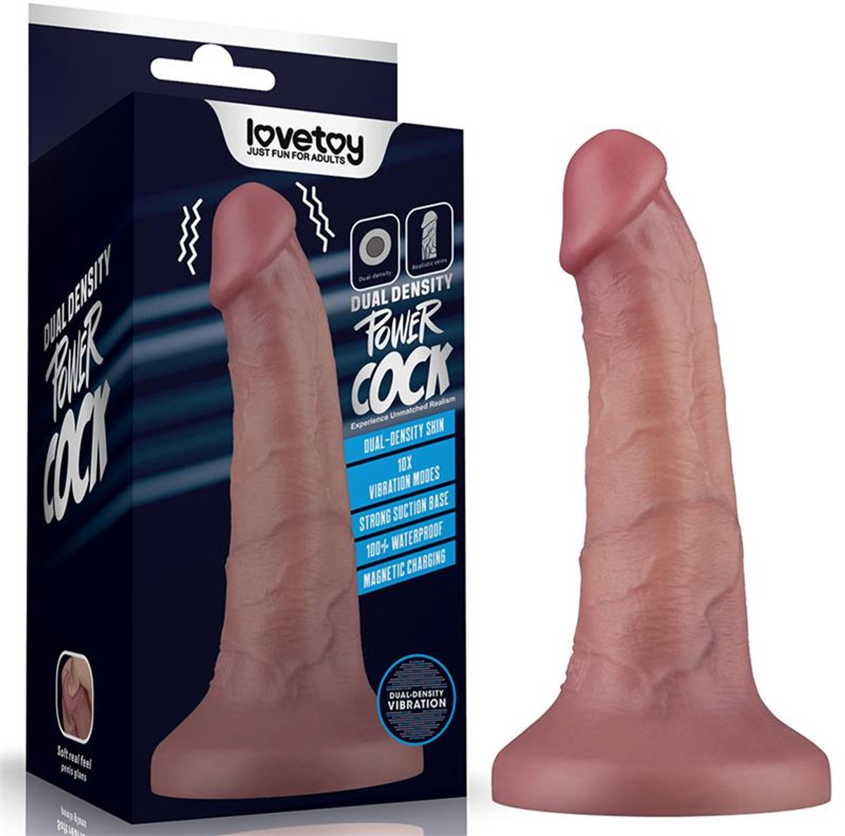 LOVETOY Dual Density Dildo With Vibration 6
