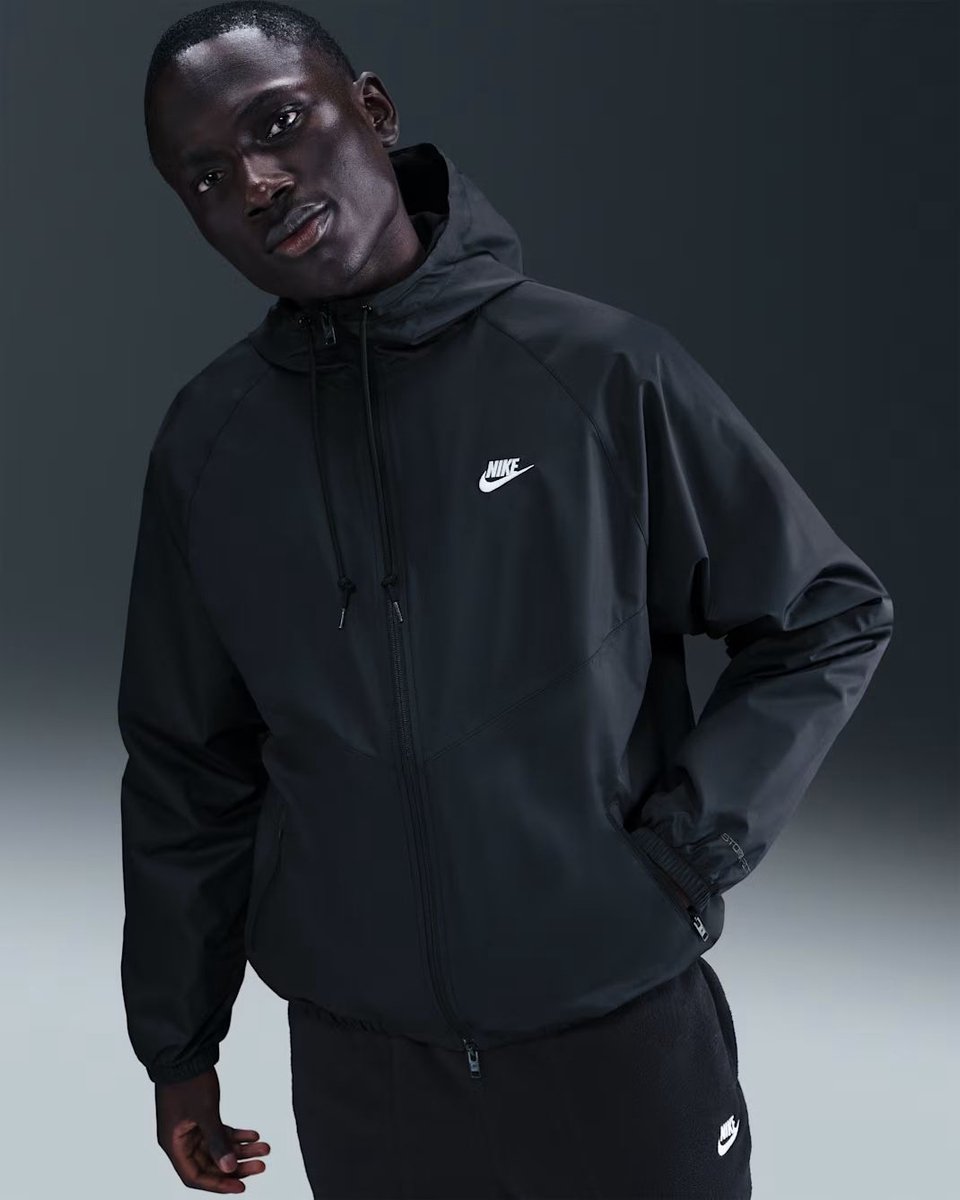 NIKE windrunner men’s lined jacket Sport jack met capuchon heren Zwart