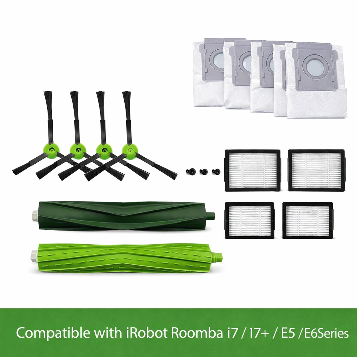 JouwFilter 14 Delige Accessoireset geschikt voor iRobot Roomba i7 / i7+ / E5 / E6 Series