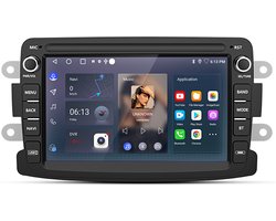 JUNSUN Autoradio Geschikt voor Dacia Duster Lodgy Dokker Renault | Plug & Play 7 inch Android 15 GPS Navi -WIFI Carplay & Andriod Auto & Bluetooth FM RDS DSP SWC- 2+64GB