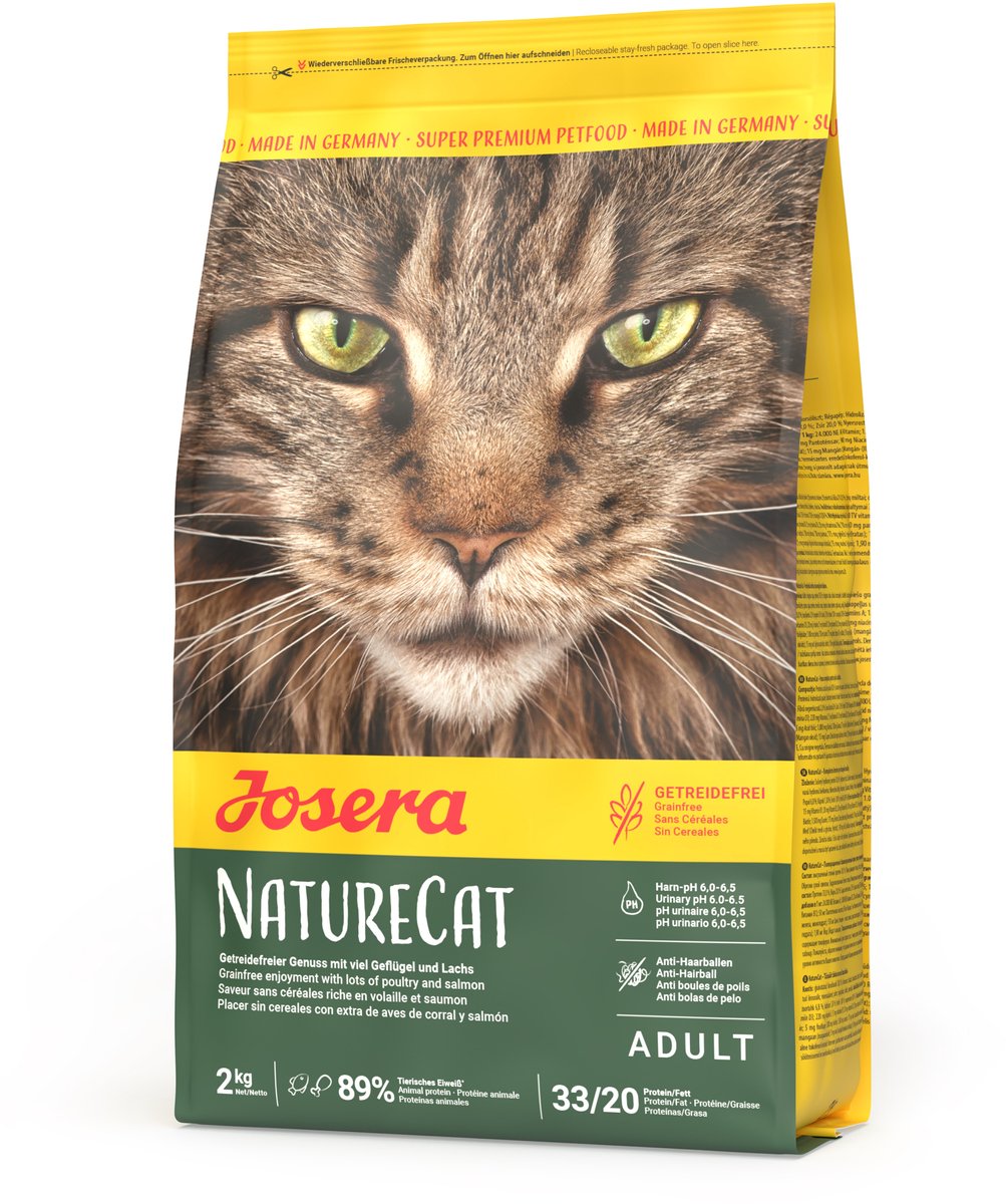 Josera Josera NatureCat - Kattenvoer - Graanvrij - Hoog Eiwitgehalte - Met Kip en Zalm - 2KG