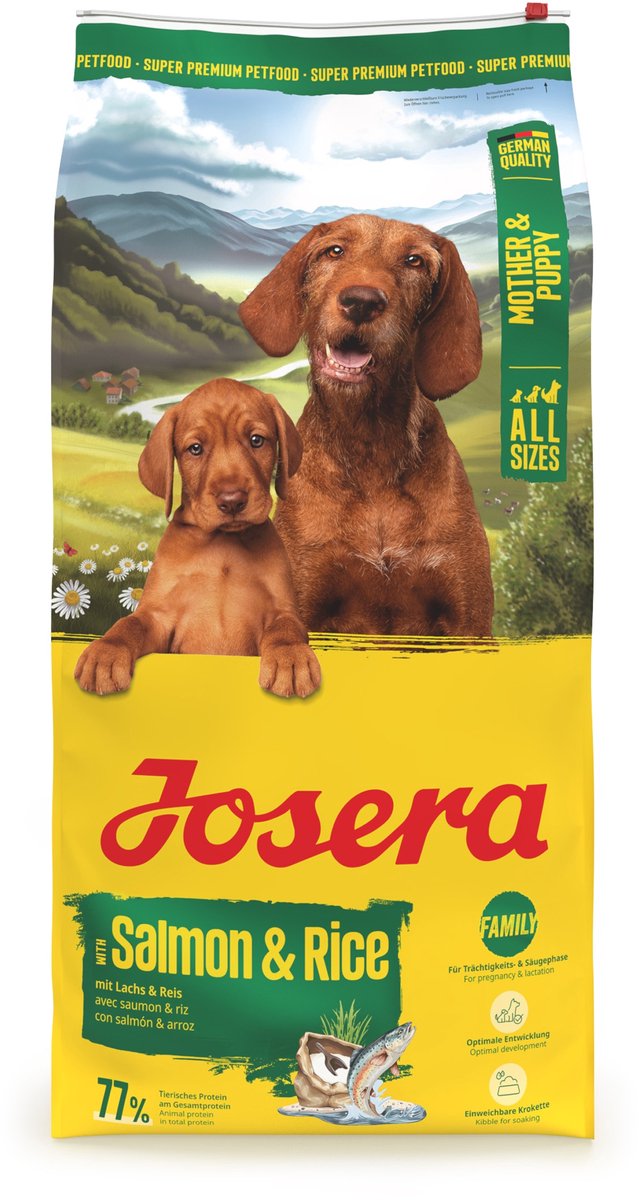 Josera Josera mother/puppy Zalm & Rijst - all sizes - hondenvoer - 12,5 kg