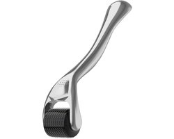 Nuvance Dermaroller - 540 Micro Naalden van 0.5mm - Incl. eBook - Baardroller voor Haargroei - Steriel Verpakt - Zilver
