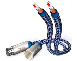 in-akustik Premium - XLR Audiokabel - XLR Male naar XLR Female - 0,75 Meter - Dubbel Afgeschermd