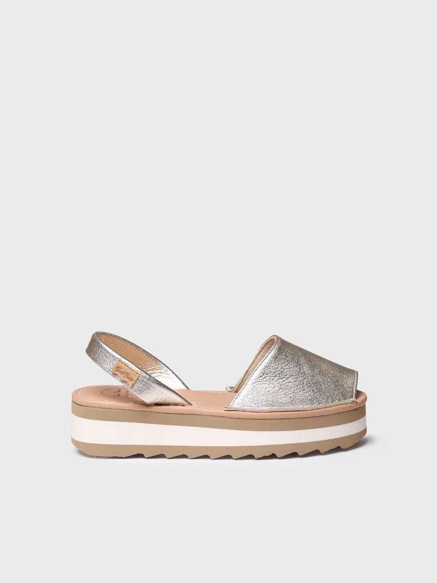 Leren platformsandaal voor dames | ALAIOR-P