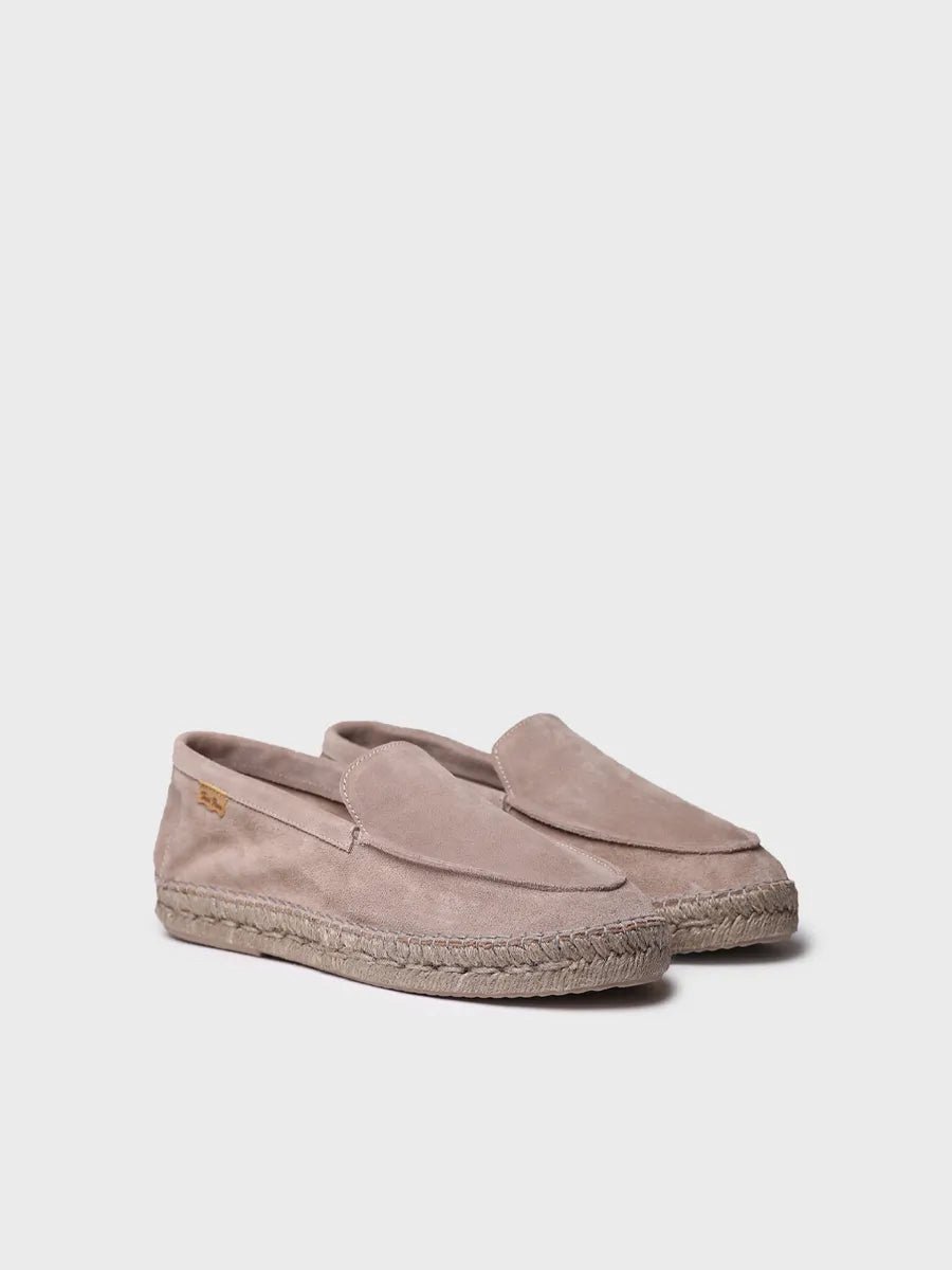 Gesloten espadrilles voor heren van suède met jute zool | MAX