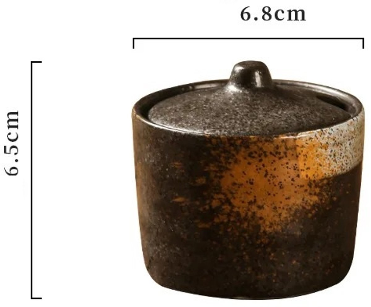 WiseGoods Premium Suikerpot Keramiek 100ML – Suiker Pot - Zoutpot - Kruidenpotjes - Decoratie - Wonen - Woondecoratie - Cadeau