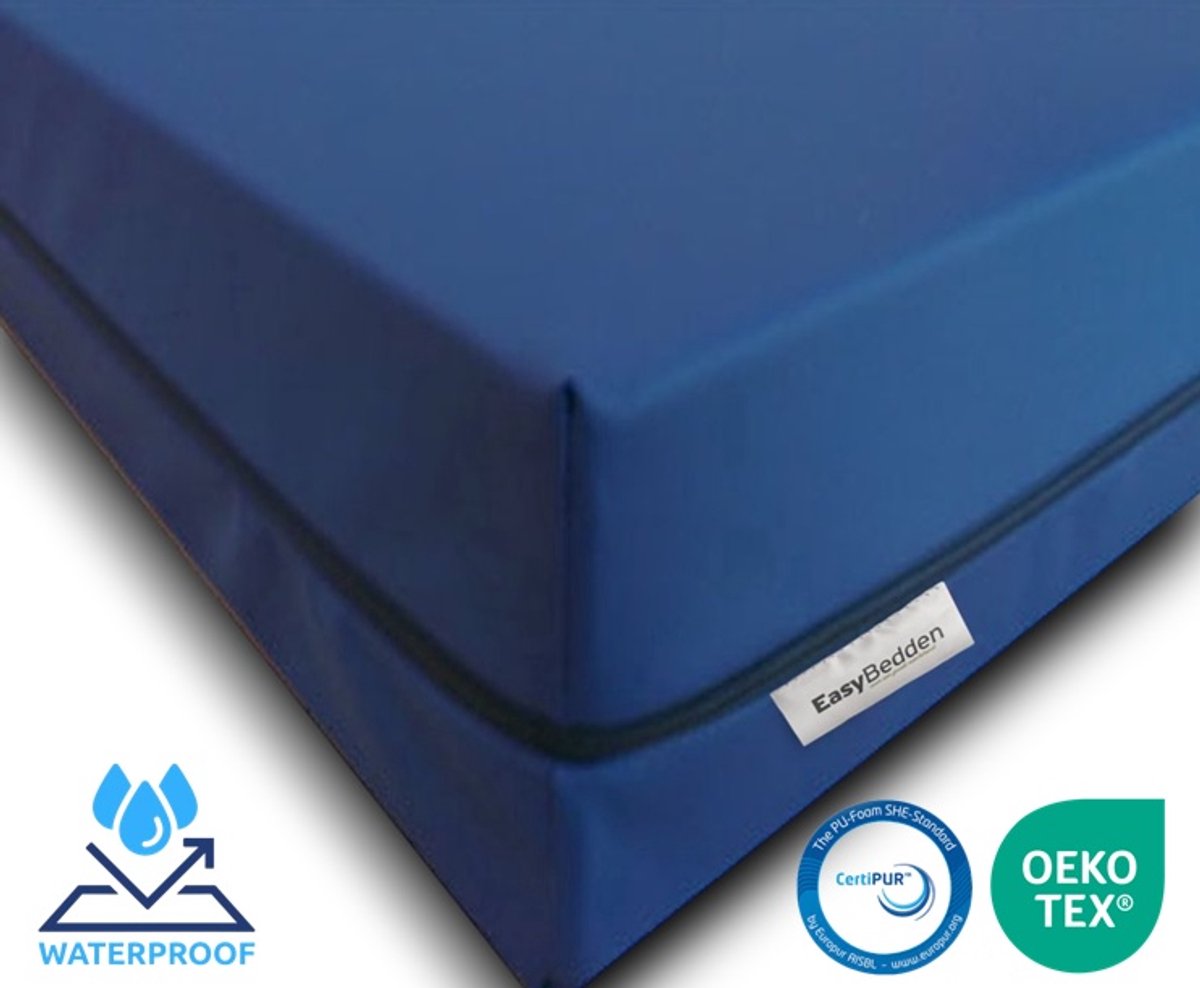 Easy Bedden® Zorgmatras Matras - Incontinentie - Waterdicht - Medium Koudschuim HR45 - 140x200 - circa 20 cm - Anti Bacterieel - CertiPUR® en Oekotex gecertificeerd - 100 % Veilig