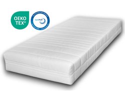 EasyBedden® 150x190 Pocketveer matras - 20 cm dik | Koudschuim - Luxe Tijk - 100 % Veilig