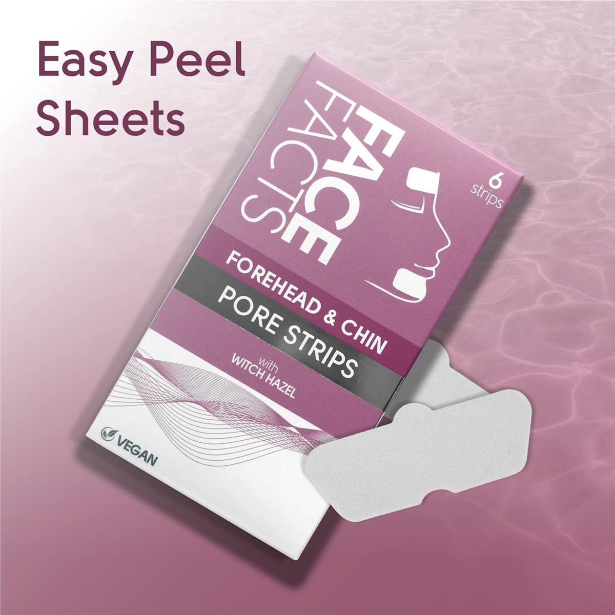 Face Facts | Forehead and Chin Pore Strips - 6 pieces - Vegan