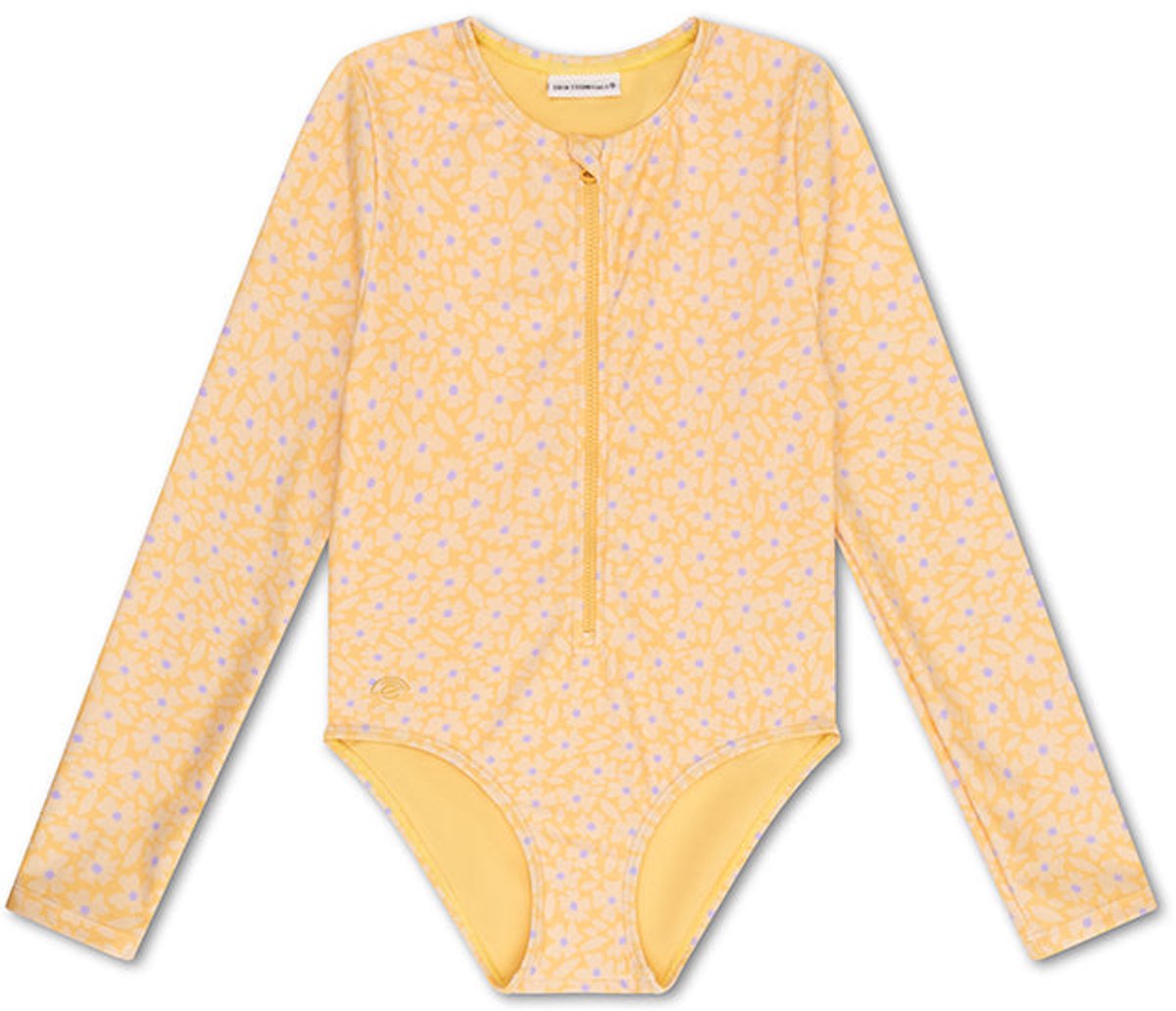 Swim Essentials UV Badpak Meisjes Met Lange Mouwen - Geel - Florish — afbeelding 6