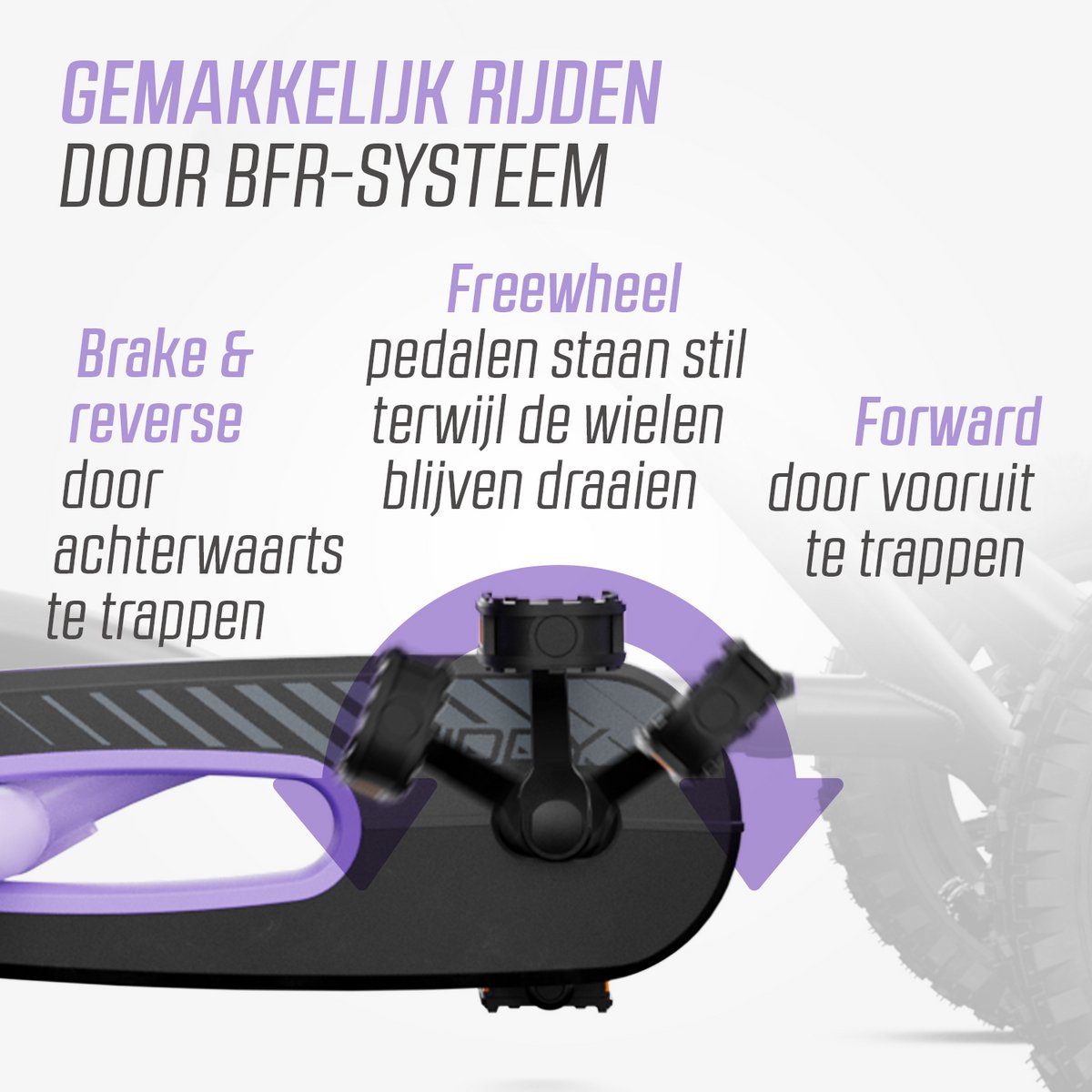 BERG Buddy Purple Skelter - 3+ Jaar - Verstelbare Stoel- Vrijloopautomaat - Paars — afbeelding 3