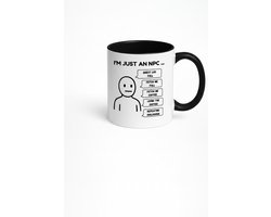 Grappige 'I'm Just An NPC ...' Mok – Humoristische Koffiemok voor Gamers en NPC Meme Liefhebbers