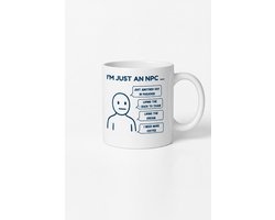 Grappige 'I'm Just an NPC' Mok – Humoristische Koffiemok voor Gamers en NPC Meme Liefhebbers