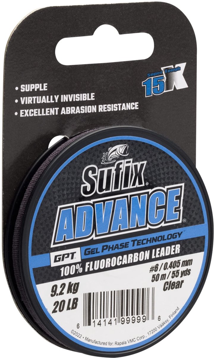 Sufix Advance Fluorocarbon | 50m 0.33mm Clear
