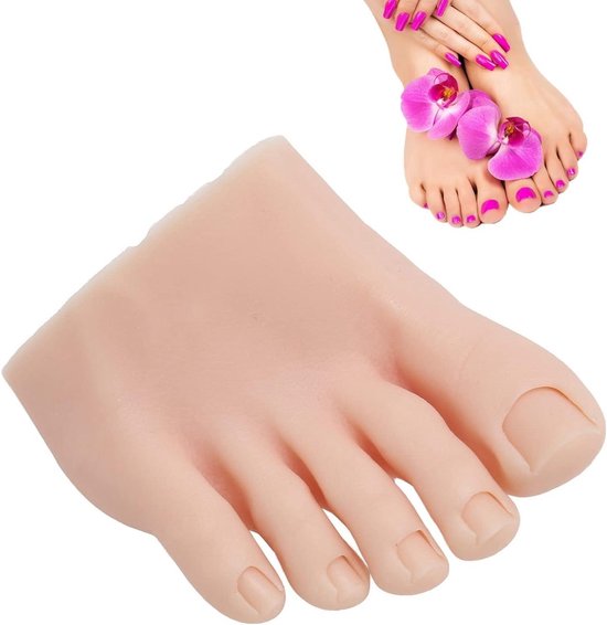 Siliconen voet 1pair levensechte siliconen nep voeten met bot vrouwelijke voet schoenen model weergave maat 38 Genereer een goed gevoel(1 pair