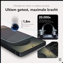 Smartphone met bal die van 1,8m valt en buigtest van 20.000x.