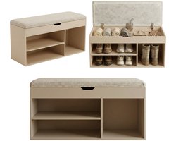 Schoenenkast met zitplaats TRIA, 80 x 43 x 30 cm
