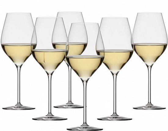 Lehmann - Witte Wijnglazen Absolus - 38cl - 6 stuks wijnglazen set - Hoogwaardig loodvrij kristalglas