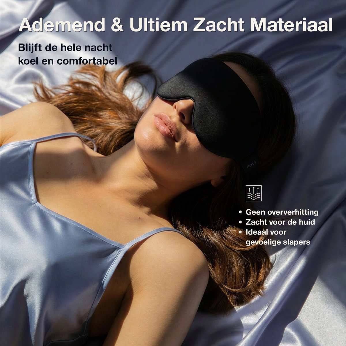 Holy Sleep Mask - Slaapmasker - Slaapmasker voor Zijslapers - 3D Slaapmasker - Slaapmasker voor Vrouwen & Mannen - Comfortabel Traagschuim - Zero Pressure Eye Mask - Zwart — afbeelding 5